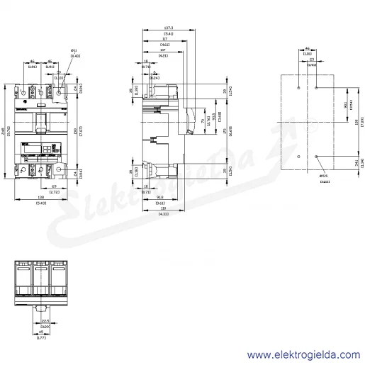 Rysunek wymiarowy Rysunek wymiarowy
