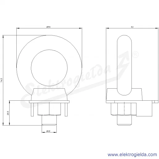 Rysunek wymiarowy Rysunek wymiarowy