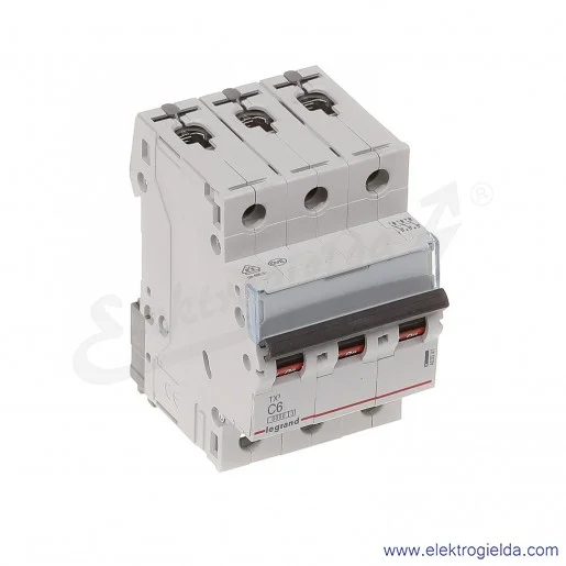 Wyłącznik nadprądowy S303 C 6 3P 6kA AC TX3 Wyłącznik nadprądowy S303 C 6 3P 6kA AC TX3