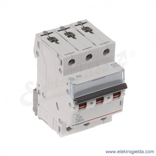 Wyłącznik nadprądowy S303 C 25 3P 6kA AC TX3 Wyłącznik nadprądowy S303 C 25 3P 6kA AC TX3