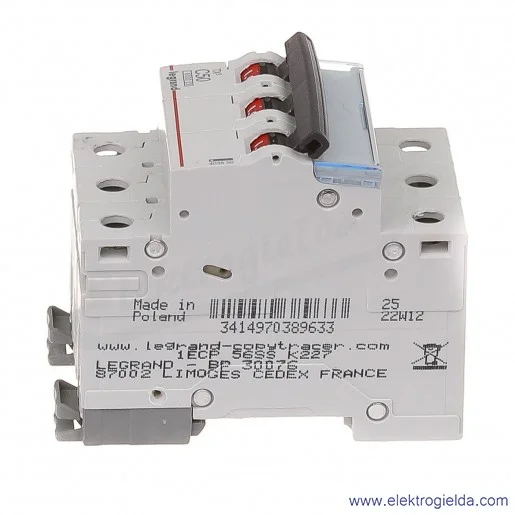 Wyłącznik nadprądowy S303 C 50 3P 6kA AC TX3 Wyłącznik nadprądowy S303 C 50 3P 6kA AC TX3