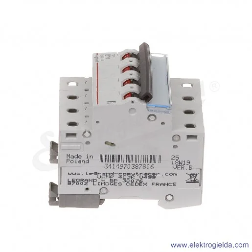 Wyłącznik nadprądowy S304 B 10 4P 6kA AC TX3 Wyłącznik nadprądowy S304 B 10 4P 6kA AC TX3