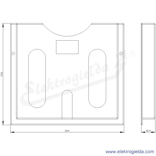Rysunek wymiarowy Rysunek wymiarowy