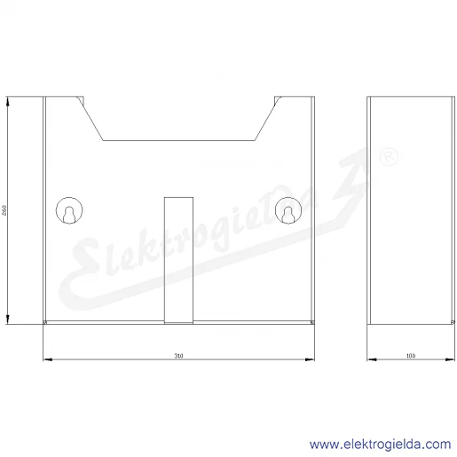 Rysunek wymiarowy Rysunek wymiarowy