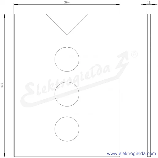 Rysunek wymiarowy Rysunek wymiarowy