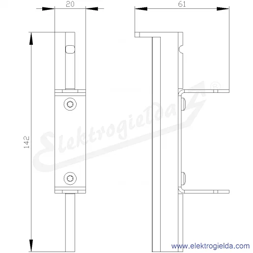 Rysunek wymiarowy Rysunek wymiarowy