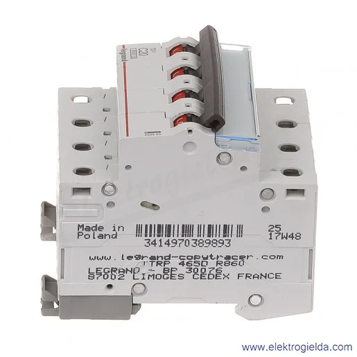 Wyłącznik nadprądowy S304 C 20 4P 6kA AC TX3 Wyłącznik nadprądowy S304 C 20 4P 6kA AC TX3