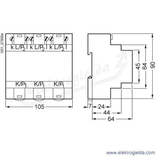 Rysunek wymiarowy Rysunek wymiarowy
