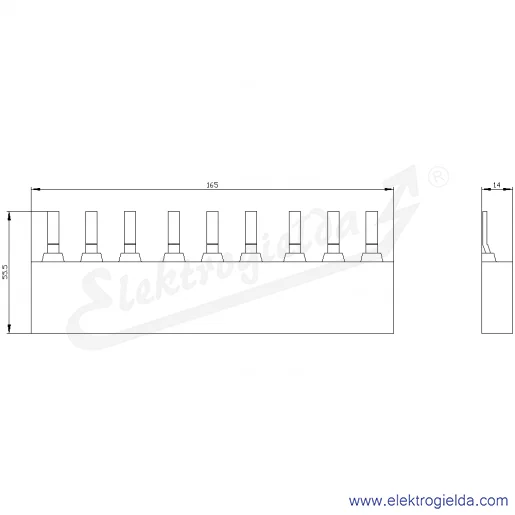 Rysunek wymiarowy Rysunek wymiarowy