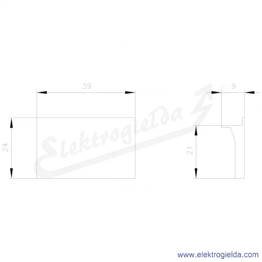 Rysunek wymiarowy Rysunek wymiarowy