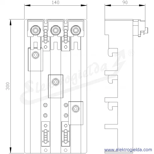 Rysunek wymiarowy Rysunek wymiarowy