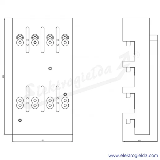 Rysunek wymiarowy Rysunek wymiarowy