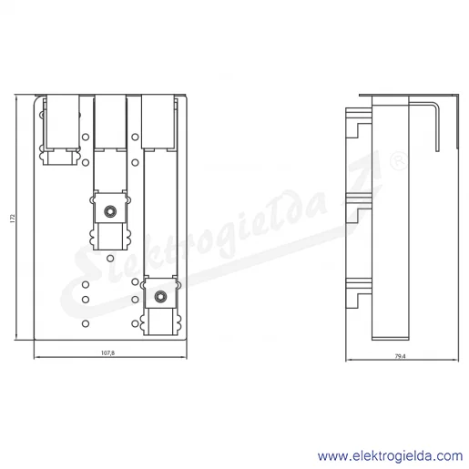 Rysunek wymiarowy Rysunek wymiarowy