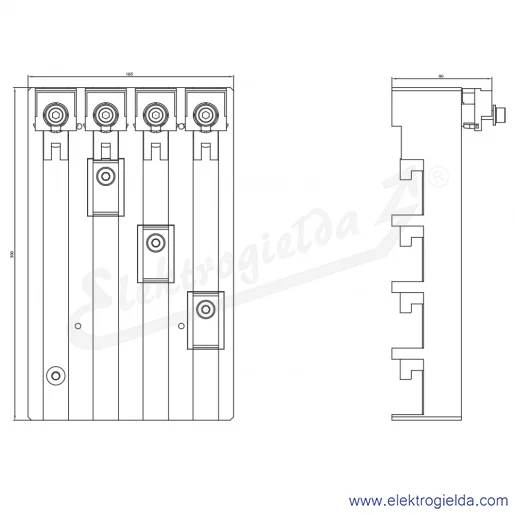 Rysunek wymiarowy Rysunek wymiarowy
