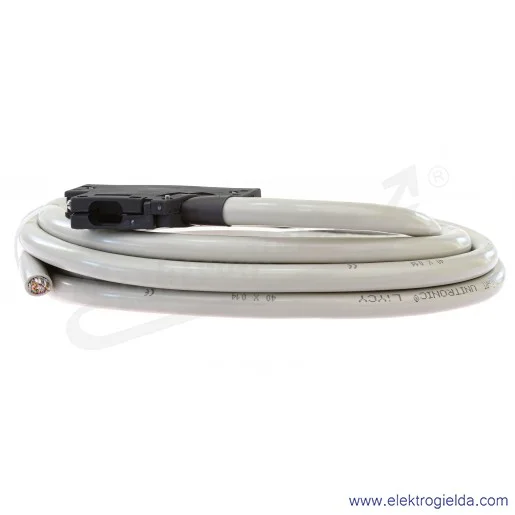 Kabel połączeniowy 140991 Q40CBL-3M PLC 40-pin (A6CON-type), ekranowany, długość 3m, z wolnym końcem przewodów Kabel połączeniowy 140991 Q40CBL-3M PLC 40-pin (A6CON-type), ekranowany, długość 3m, z wolnym końcem przewodów
