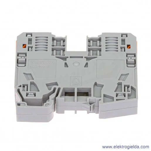 Złączka przelotowa 285-135 35mm2, szara, 2-przewodowa Złączka przelotowa 285-135 35mm2, szara, 2-przewodowa