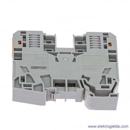 Złączka przelotowa 285-135 35mm2, szara, 2-przewodowa Złączka przelotowa 285-135 35mm2, szara, 2-przewodowa