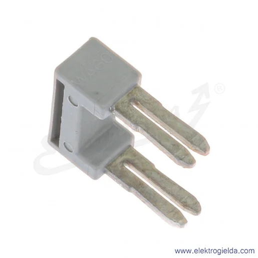 Mostek przeskokowy 284-409 1na3 10mm2 z izolacją, szary Mostek przeskokowy 284-409 1na3 10mm2 z izolacją, szary