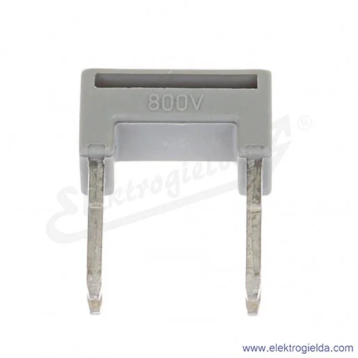 Mostek przeskokowy 284-409 1na3 10mm2 z izolacją, szary Mostek przeskokowy 284-409 1na3 10mm2 z izolacją, szary