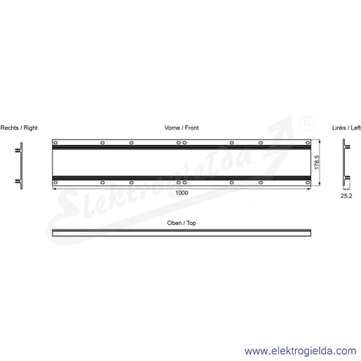 Rysunek wymiarowy Rysunek wymiarowy