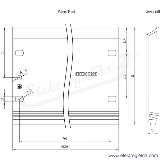 Rysunek wymiarowy Rysunek wymiarowy