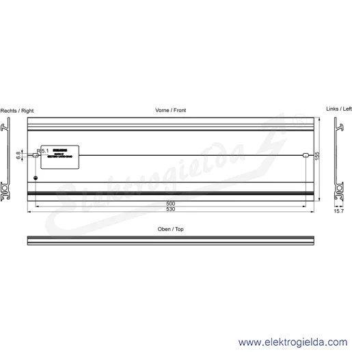 Rysunek wymiarowy Rysunek wymiarowy