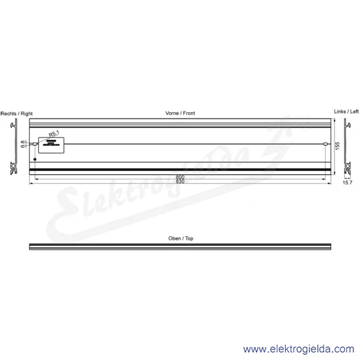 Rysunek wymiarowy Rysunek wymiarowy