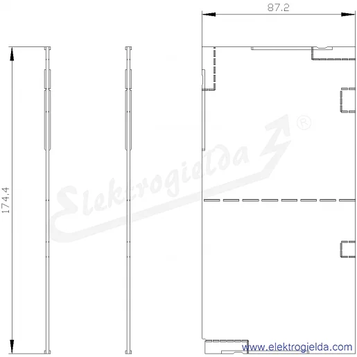 Rysunek wymiarowy Rysunek wymiarowy