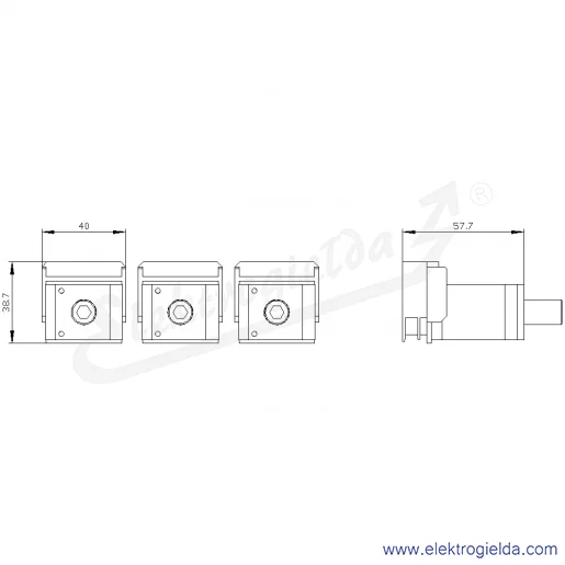 Rysunek wymiarowy Rysunek wymiarowy