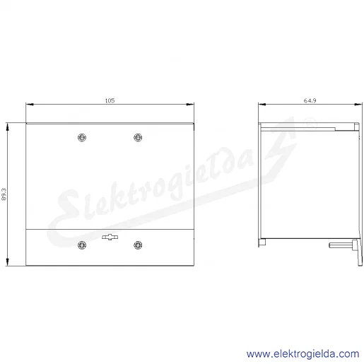 Rysunek wymiarowy Rysunek wymiarowy