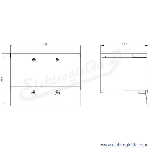 Rysunek wymiarowy Rysunek wymiarowy