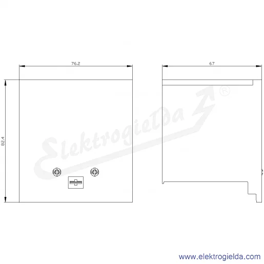 Rysunek wymiarowy Rysunek wymiarowy