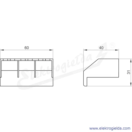 Rysunek wymiarowy Rysunek wymiarowy