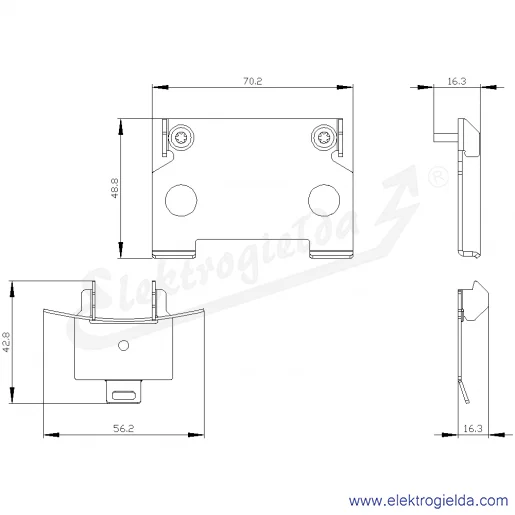 Rysunek wymiarowy Rysunek wymiarowy
