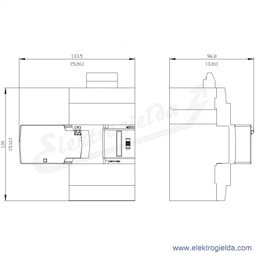 Rysunek wymiarowy Rysunek wymiarowy