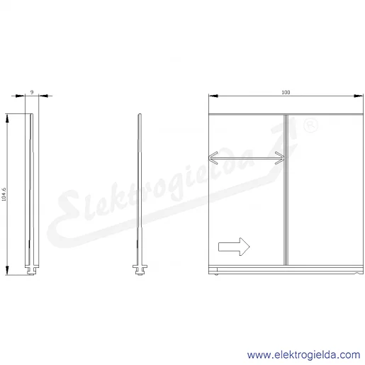 Rysunek wymiarowy Rysunek wymiarowy