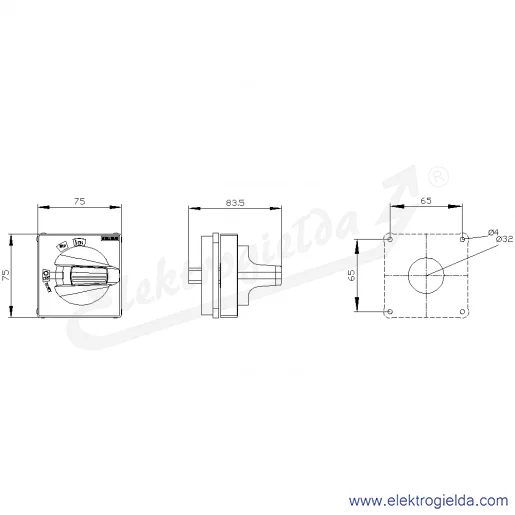 Rysunek wymiarowy Rysunek wymiarowy