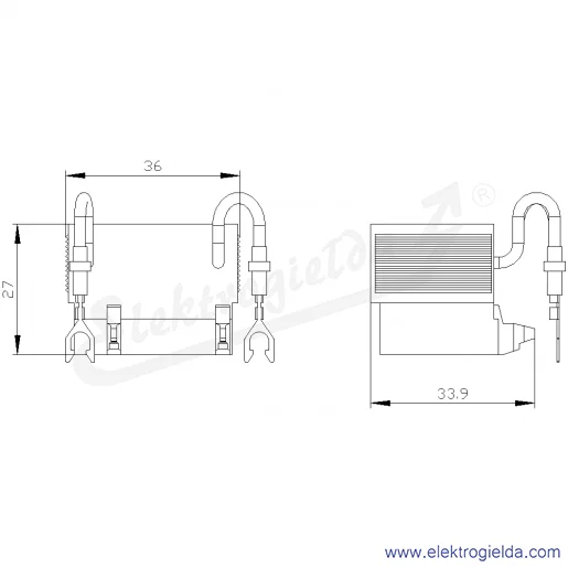 Rysunek wymiarowy Rysunek wymiarowy