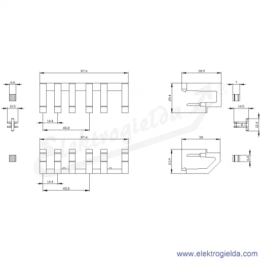 Rysunek wymiarowy Rysunek wymiarowy