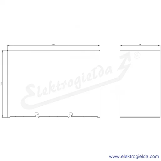 Rysunek wymiarowy Rysunek wymiarowy