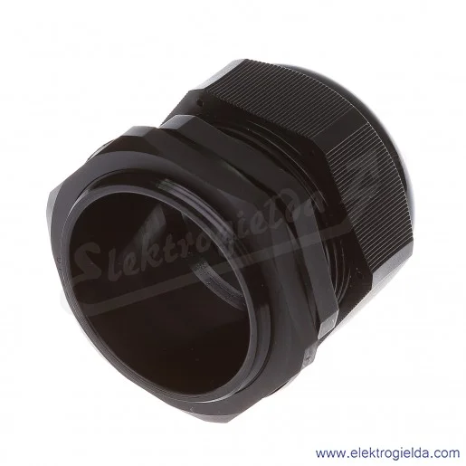 Dławnica kablowa DP 48/H BK czarna z poliamidu, stopień ochrony IP68 w komplecie z nakrętką i płaską uszczelką Dławnica kablowa DP 48/H BK czarna z poliamidu, stopień ochrony IP68 w komplecie z nakrętką i płaską uszczelką