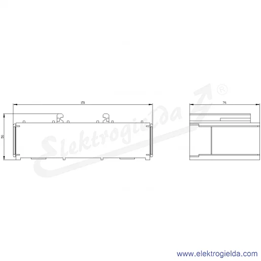 Rysunek wymiarowy Rysunek wymiarowy
