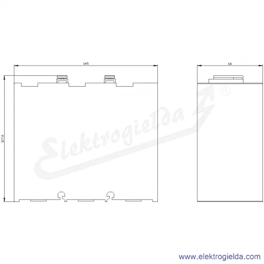 Rysunek wymiarowy Rysunek wymiarowy