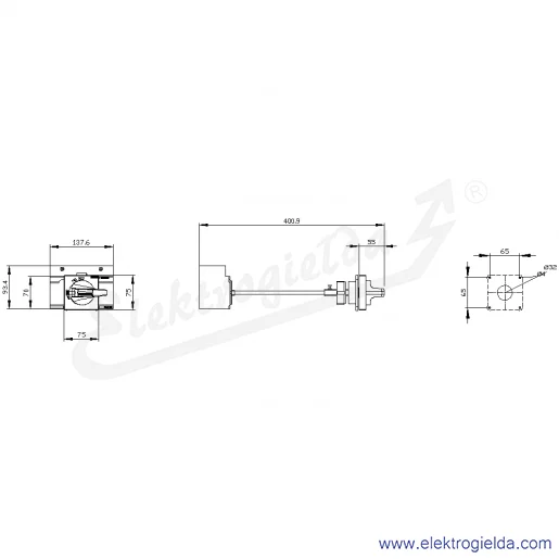 Rysunek wymiarowy Rysunek wymiarowy
