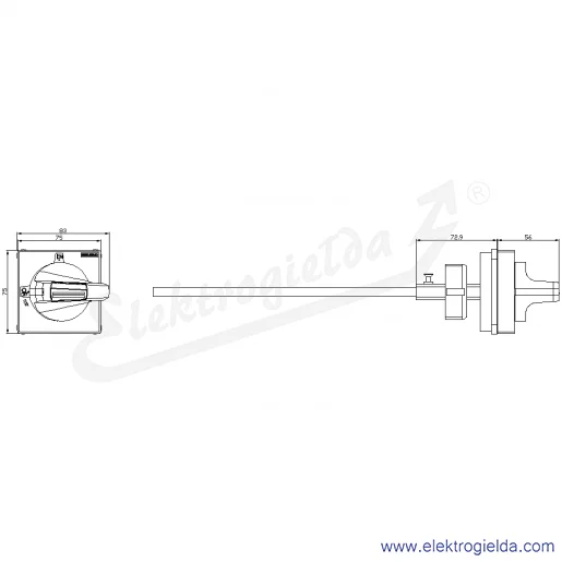 Rysunek wymiarowy Rysunek wymiarowy