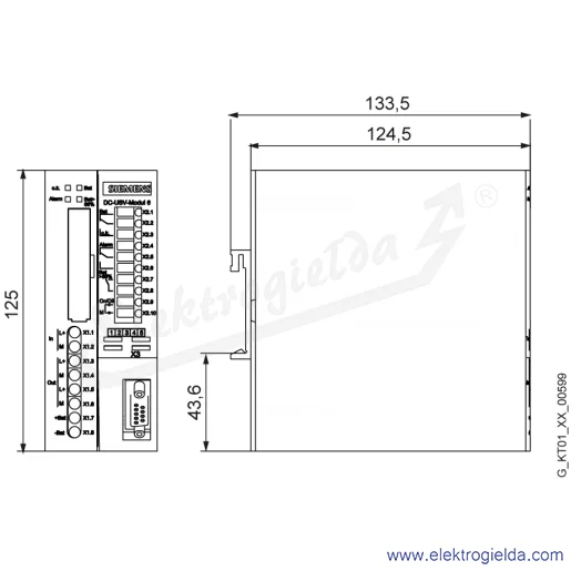 Rysunek wymiarowy Rysunek wymiarowy