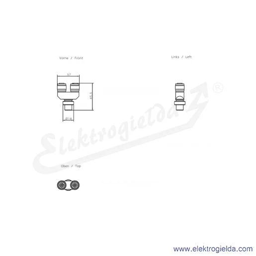 Rysunek wymiarowy Rysunek wymiarowy