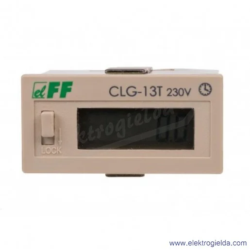 Licznik godzin CLG-13T 230VAC/DC, 110-240VAC/DC, panelowy