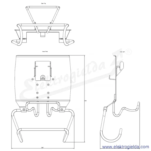 Rysunek wymiarowy Rysunek wymiarowy