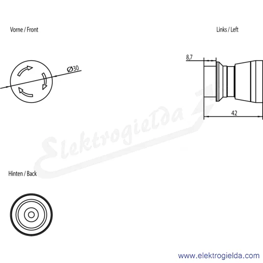Rysunek wymiarowy Rysunek wymiarowy